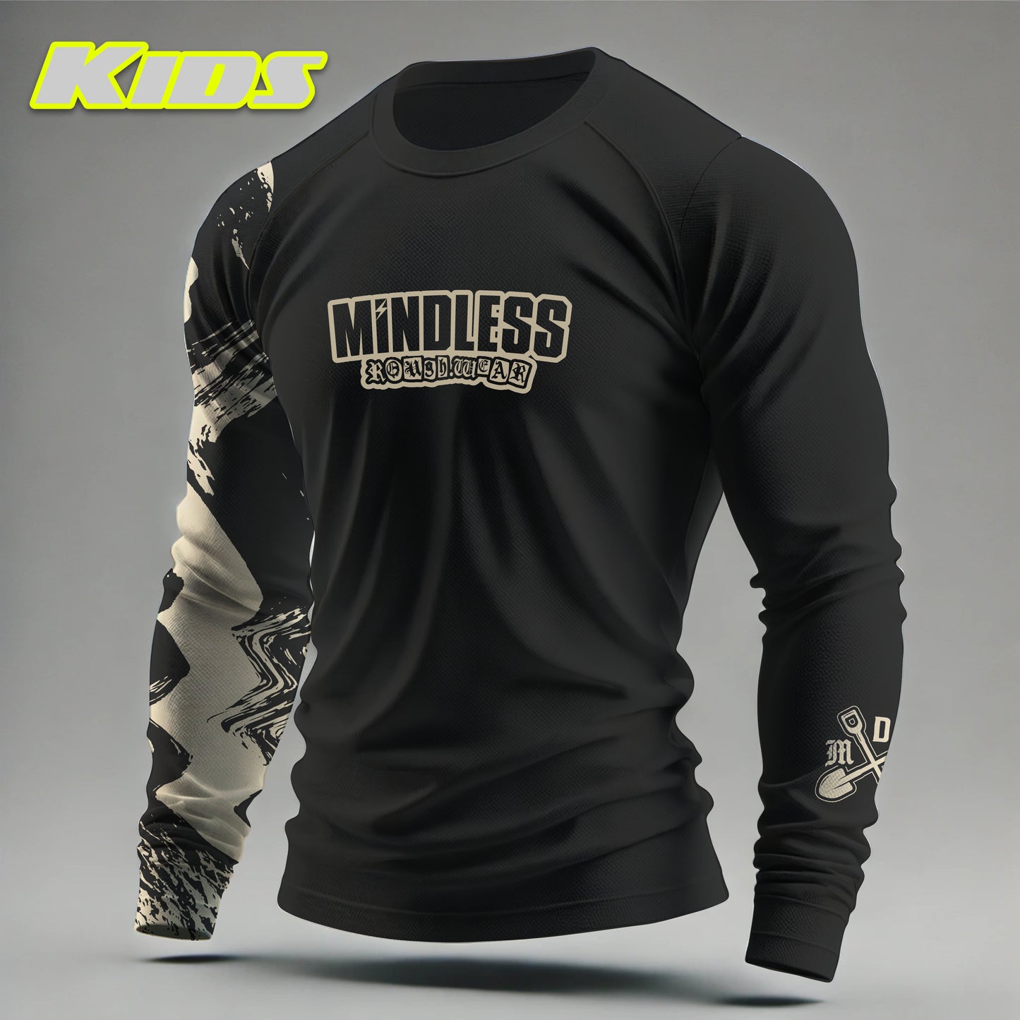 Kids Multisport MTB Jersey Dark