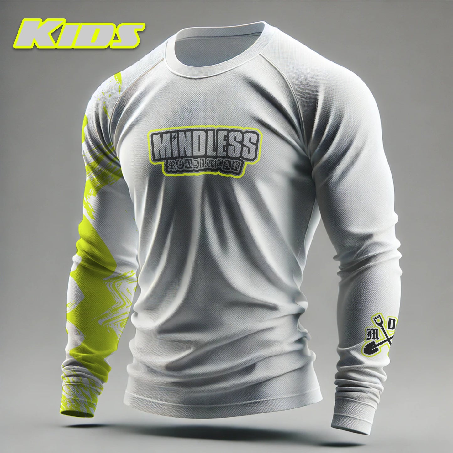 Kids Multisport MTB Jersey White