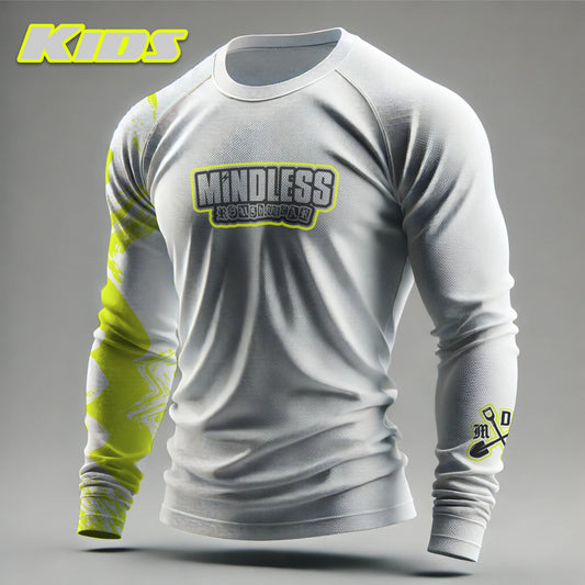 Kids Multisport MTB Jersey White